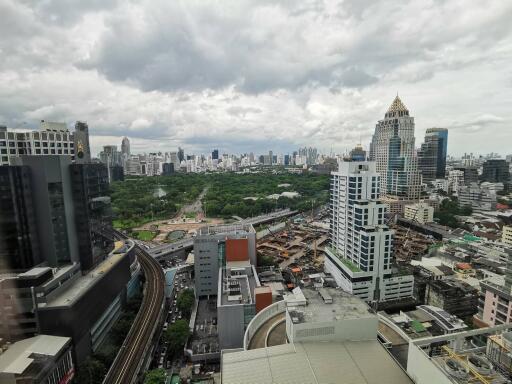 High-rise buildings with an urban cityscape view