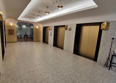 Lobby with elevators