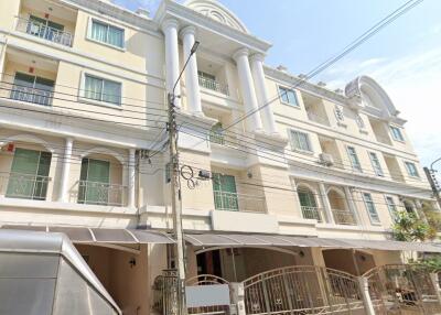 Exterior view of a multi-story residential building