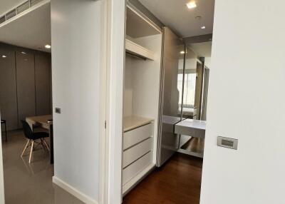 Hallway with closet space