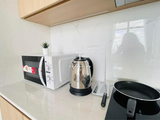 Modern kitchen counter with appliances