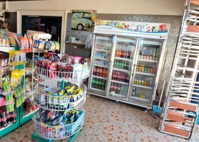 Interior of a small convenience store