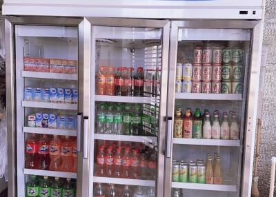 Refrigerated display units in a commercial setting