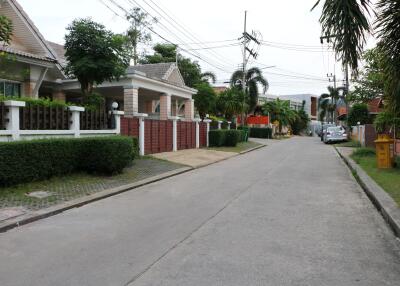 Residential street with houses