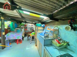 Rustic kitchen area