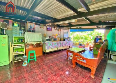 Spacious kitchen with dining area