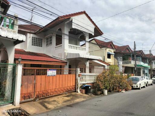 Exterior view of a row of residential houses