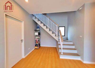 modern living space with staircase