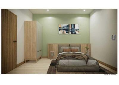 Modern bedroom with minimalist decor