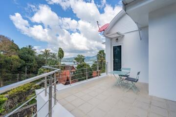 Balcony with outdoor furniture and scenic view