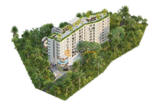 คอนโดนี้มี 1 ห้องนอน  อยู่ในโครงการ คอนโดมิเนียมชื่อ Secret Garden Condominium Wongamat Pattaya 