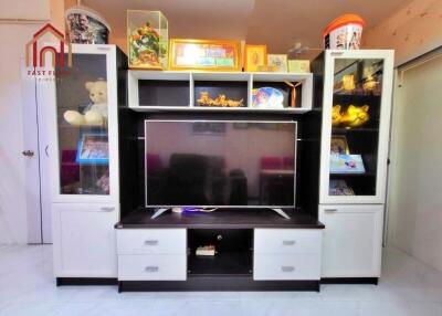 Modern living room with entertainment unit