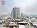 High-rise residential building with city view