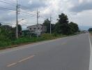 View of the road and houses