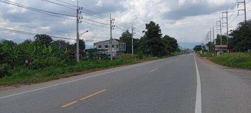 View of the road and houses