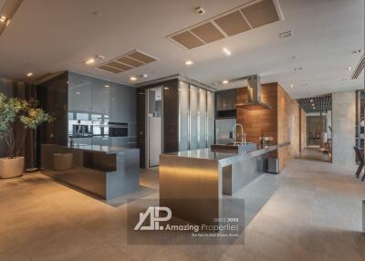 Modern kitchen with high-end appliances and sleek design