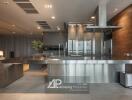 Modern kitchen with sleek stainless-steel design