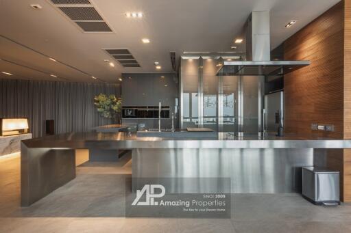 Modern kitchen with sleek stainless-steel design