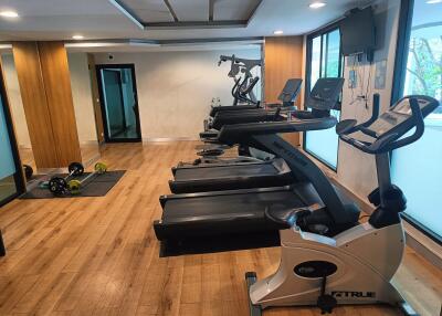 Modern Gym with Exercise Equipment