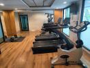 Modern Gym with Exercise Equipment