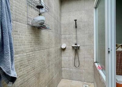 Modern bathroom with shower area