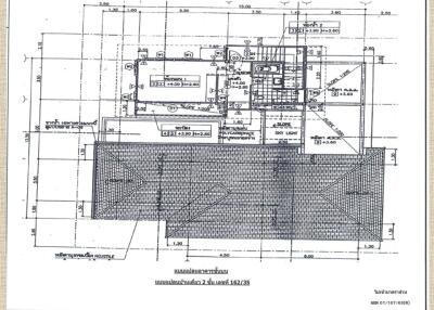 Architectural blueprint of a building