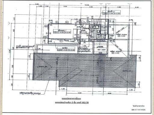 Architectural blueprint of a building