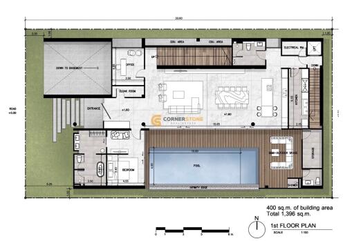 บ้านหลังนี้มี 6 ห้องนอน  อยู่ในโครงการชื่อ Majestic Residence  ตั้งอยู่ที่ พระตำหนัก