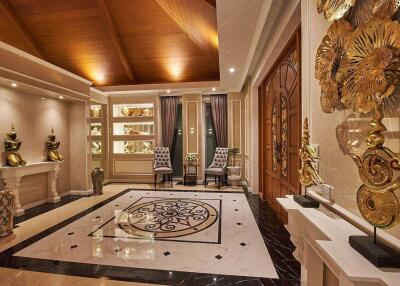 luxurious foyer with elegant decor