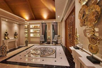 luxurious foyer with elegant decor