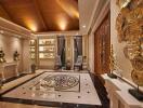 luxurious foyer with elegant decor