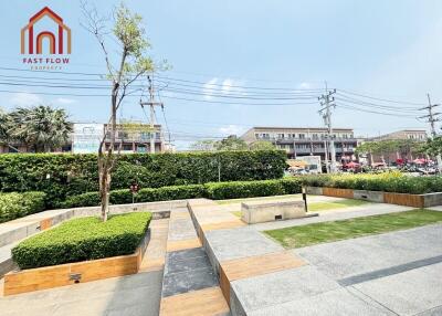 Outdoor common area with greenery