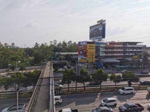 View of a street and buildings from a higher level