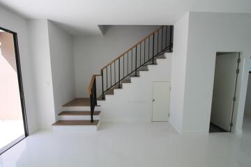 Modern living space with staircase