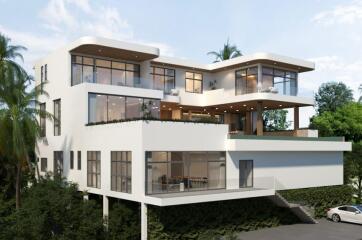 Amazing 4 bedroom sea-view villa for sale in Koh Samui