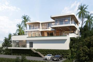 Amazing 4 bedroom sea-view villa for sale in Koh Samui