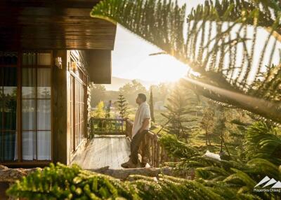 California Style Wooden Cottage Pool Villa In Mae On