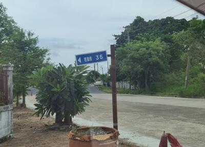 Street view with signpost