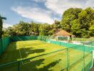 Outdoor tennis court