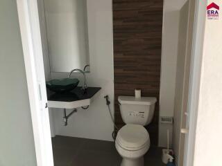 Modern bathroom with sink and toilet