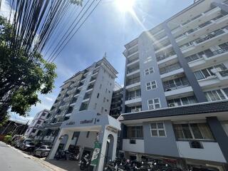 Exterior view of a multi-story apartment building