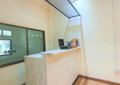 Reception area with counter