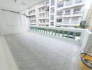 Spacious balcony in a residential building