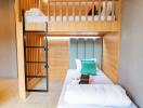 Cozy bedroom with bunk beds and modern decor