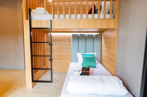 Cozy bedroom with bunk beds and modern decor