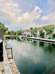 View of waterfront residential buildings