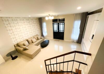 Living room with modern decor and comfortable seating