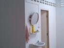 Bathroom with sink and mirror