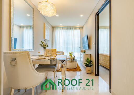 Pre-Sale Opportunity: 1-Bedroom Condo with Stunning Beach View in New High-Rise of Jomtien, Pattaya