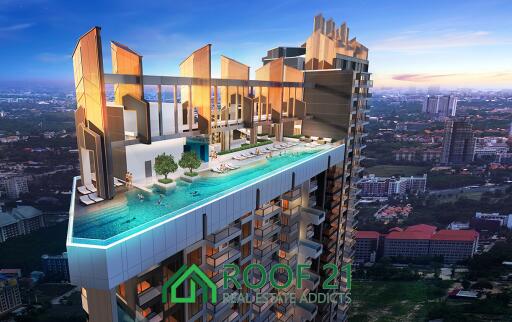 Pre-Sale Opportunity: 1-Bedroom Condo with Stunning Beach View in New High-Rise of Jomtien, Pattaya